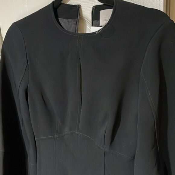 CINQ À Sept cutout scuba mini body con Fitted black dress Brat size 00 NWT - Picture 12 of 14
